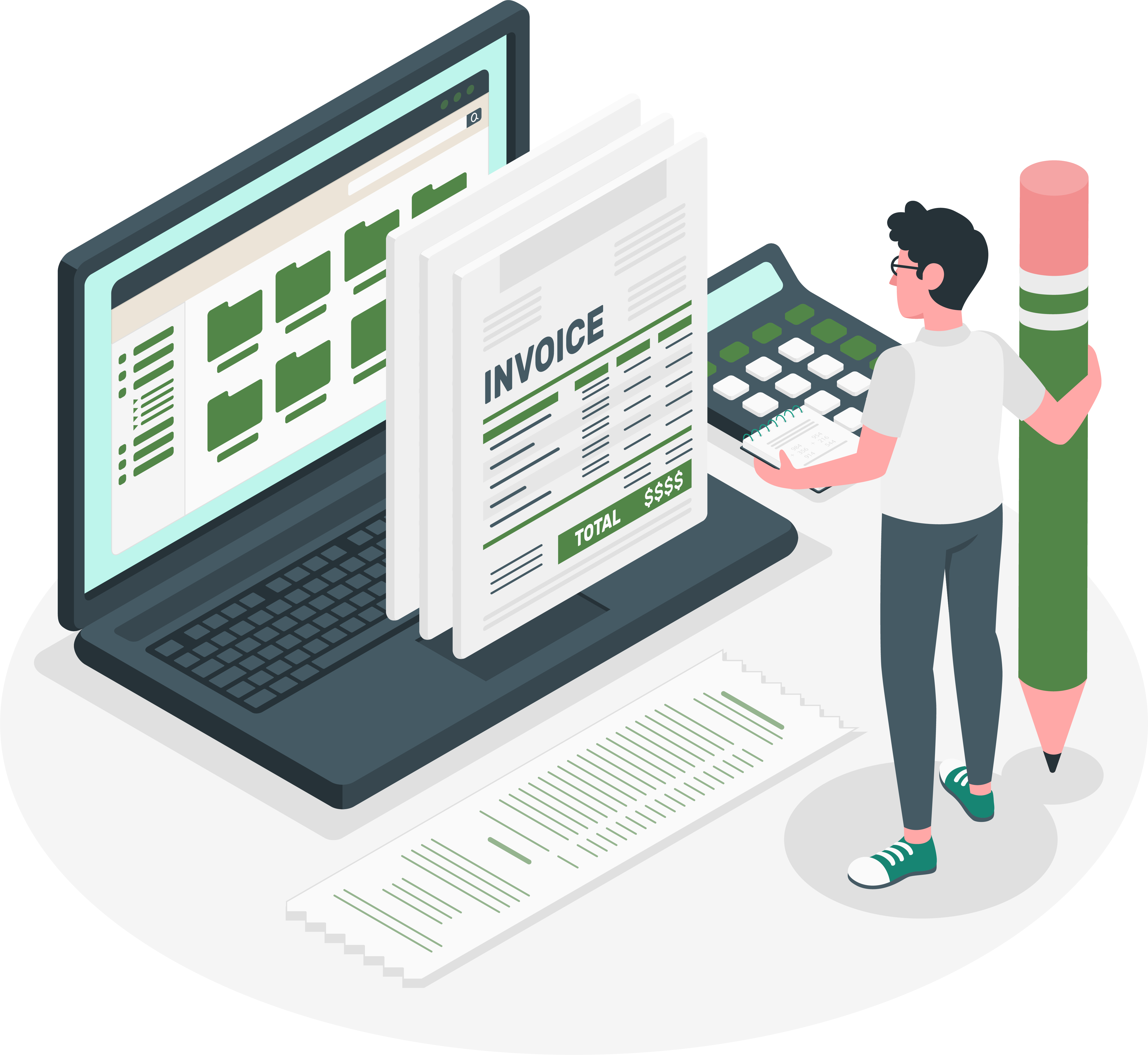 أصدر فواتير الشراء لكل مورد لديك